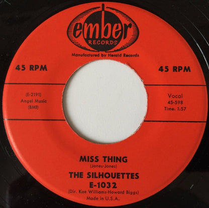 The Silhouettes : Headin' For The Poorhouse / Miss Thing (7", Single)