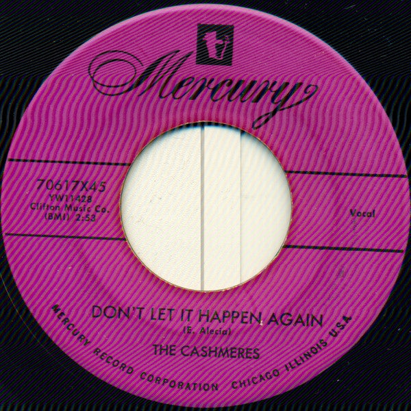 The Cashmeres : Don't Let It Happen Again / Boom Mag-Azeno Vip Vay (7", Single)