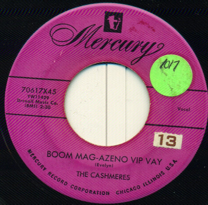 The Cashmeres : Don't Let It Happen Again / Boom Mag-Azeno Vip Vay (7", Single)