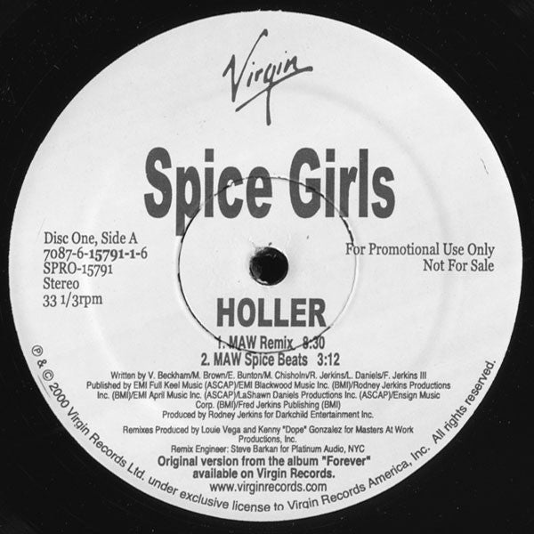 Spice Girls : Holler (2x12", Promo)