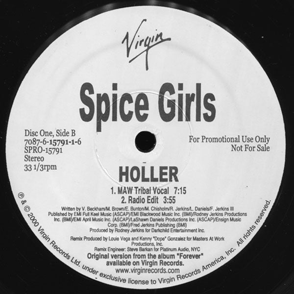 Spice Girls : Holler (2x12", Promo)
