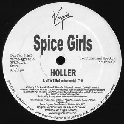 Spice Girls : Holler (2x12", Promo)