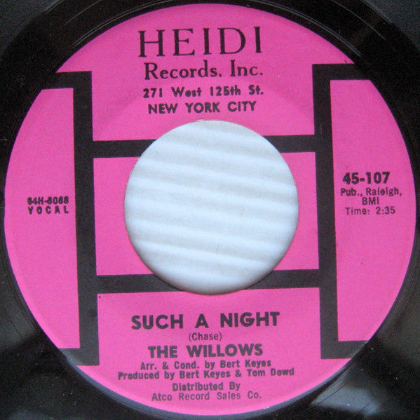 The Willows (8) : Sit By The Fire / Such A Night (7", Single)