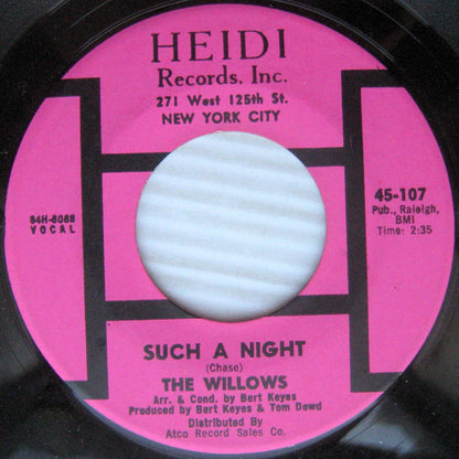 The Willows (8) : Sit By The Fire / Such A Night (7", Single)