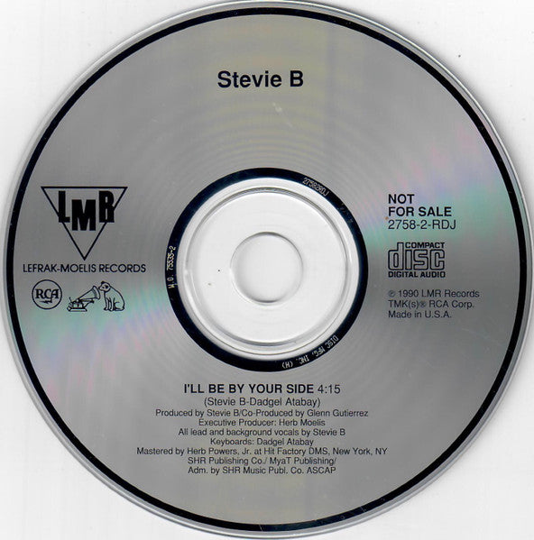 Stevie B : I'll Be By Your Side (CD, Single, Promo)