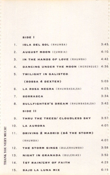 Ottmar Liebert And Luna Negra : Borrasca (Cass, Album, HX )
