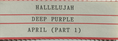 Deep Purple : Hallelujah (I Am The Preacher) (7", Single, Promo, Styrene)