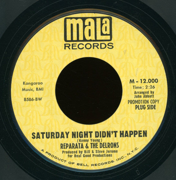 Reparata And The Delrons : Saturday Night Didn't Happen / Panic (7", Promo, Styrene)