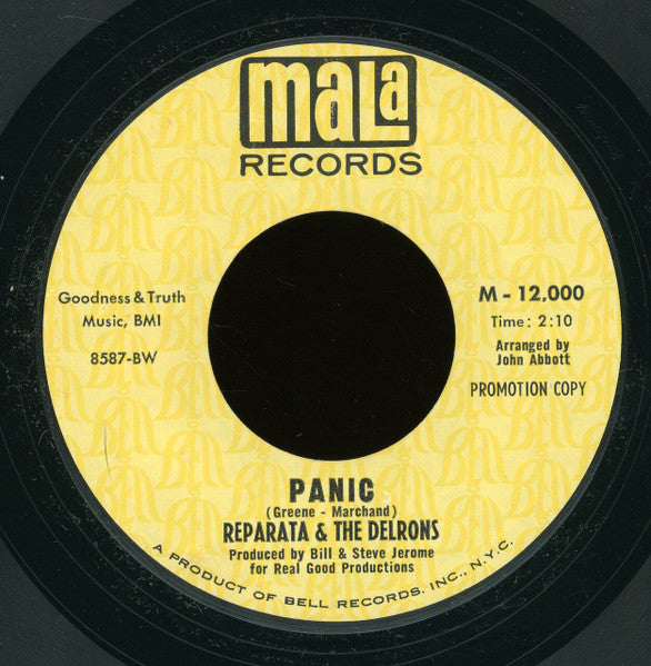 Reparata And The Delrons : Saturday Night Didn't Happen / Panic (7", Promo, Styrene)