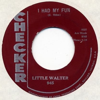 Little Walter : Ah'w Baby / I Had My Fun (7", Single)