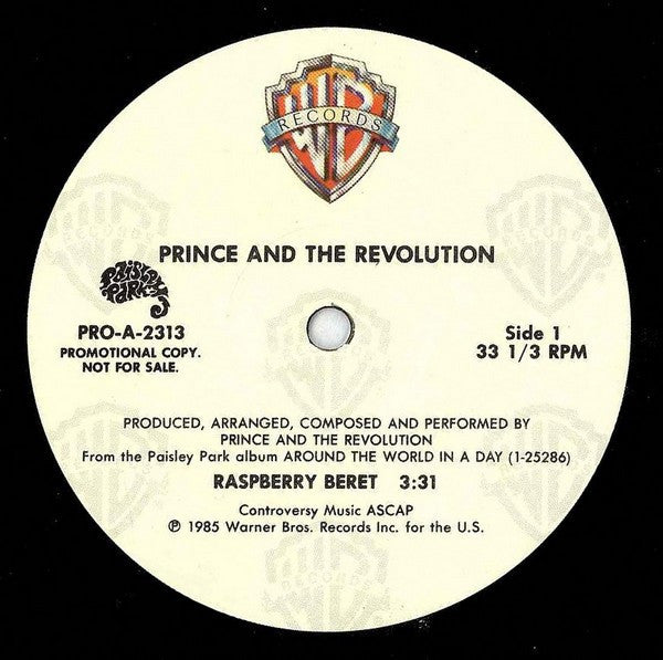 Prince And The Revolution : Raspberry Beret (12", Single, Promo)