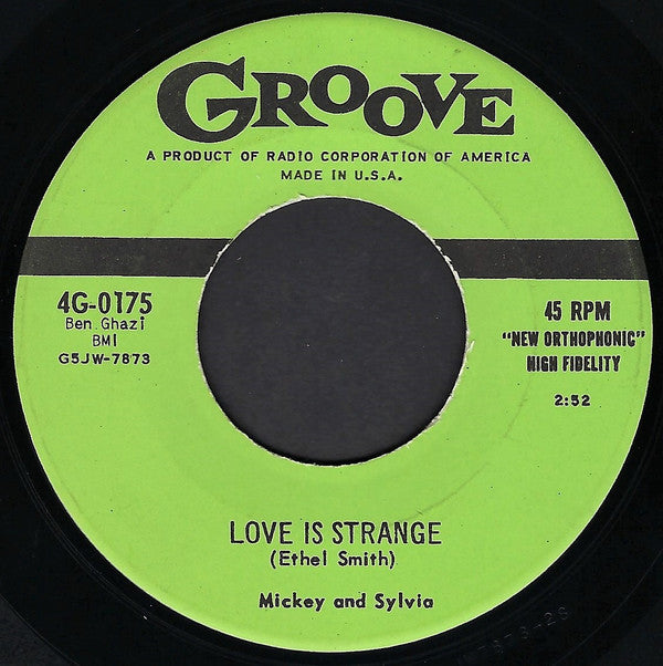 Mickey & Sylvia : Love Is Strange (7", Single, Ind)