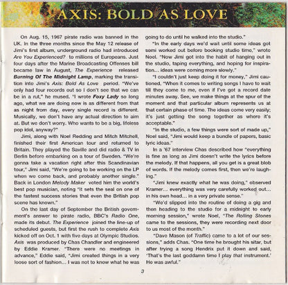 The Jimi Hendrix Experience : Axis: Bold As Love (CD, Album, RE, RM, JVC)