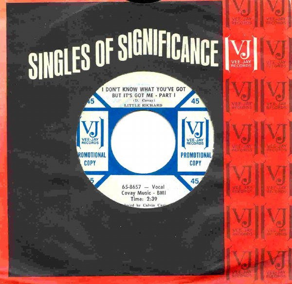 Little Richard : I Don't Know What You've Got But It's Got Me (7", Promo)