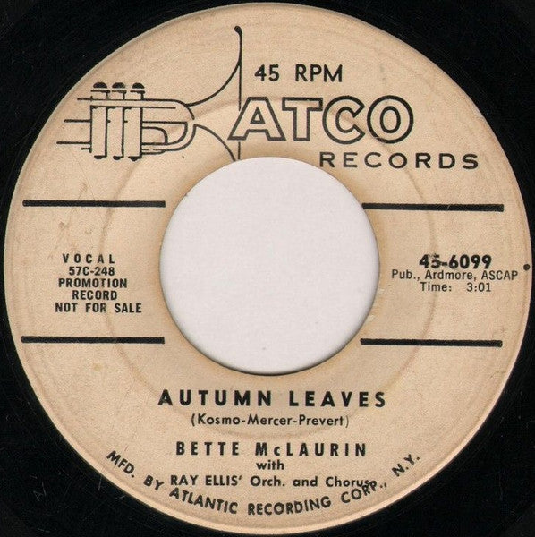 Bette McLaurin : What A Night For Love (7", Promo)