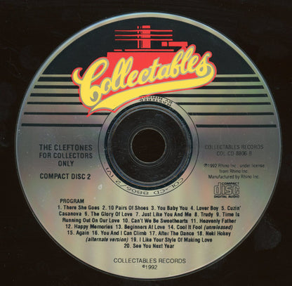 The Cleftones : For Collectors Only (2xCD, Comp)