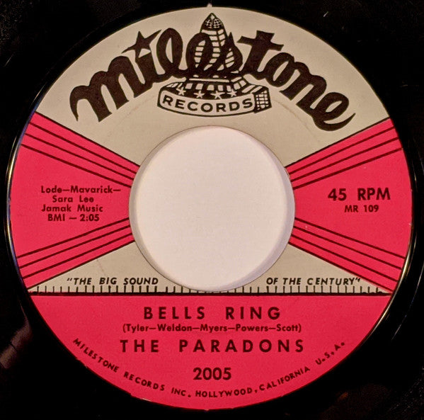 The Paradons : Bells Ring / Please Tell Me  (7", Single, Styrene)