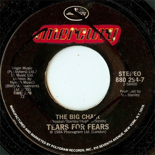 Tears For Fears : Shout (7", Single, Styrene, PRC)