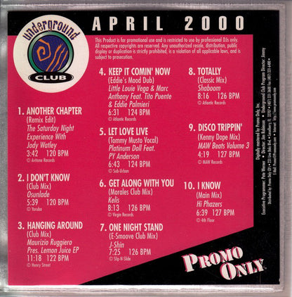 Various : Promo Only Underground Club April 2000 (CD, Comp, Promo)