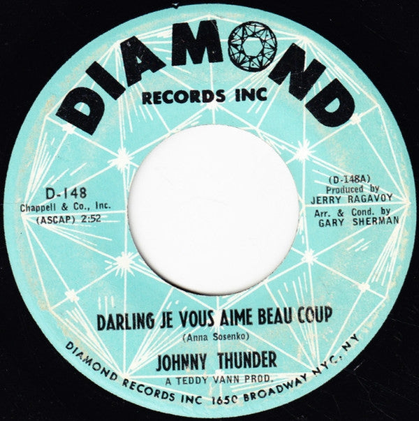 Johnny Thunder : Darling Je Vous Aime Beau Coup / Hey Child (7", Single)