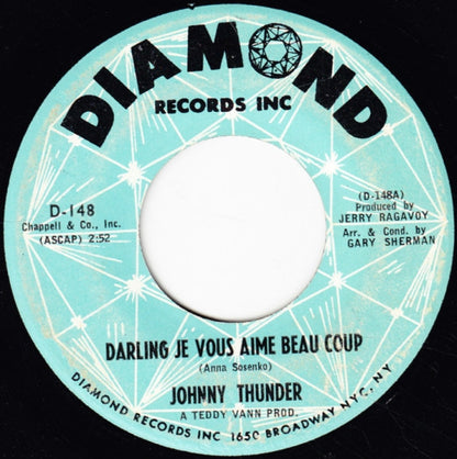 Johnny Thunder : Darling Je Vous Aime Beau Coup / Hey Child (7", Single)