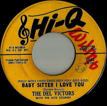 The Del Victors With The Nite Sounds : Oh Lover / Baby Sitter I Love You (7")