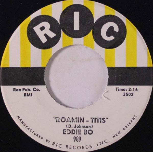 Eddie Bo : Baby I'm Wise / Roamin-Titis (7")