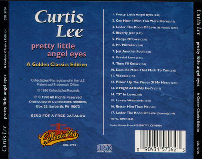 Curtis Lee : Pretty Little Angel Eyes: A Golden Classics Edition (CD, Comp)
