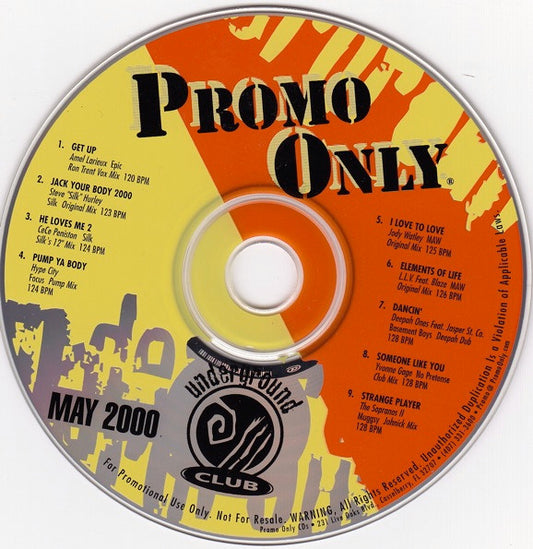 Various : Promo Only Underground Club May 2000 (CD, Comp, Promo)