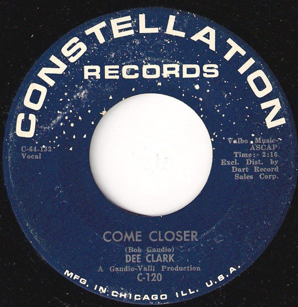 Dee Clark : Come Closer / That's My Girl (7")