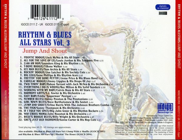 Various : Rhythm & Blues All Stars Vol.3: Jump And Shout (CD, Comp)