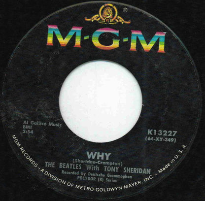 The Beatles With Tony Sheridan : Why (7", Single)