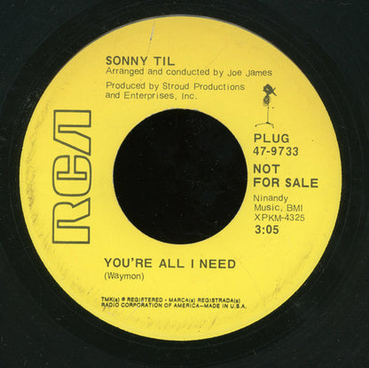 Sonny Til : You're All I Need (7", Promo)