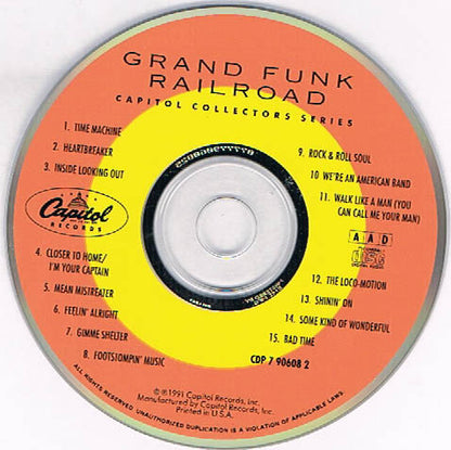 Grand Funk Railroad : Capitol Collectors Series: Grand Funk Railroad (CD, Comp, RM)