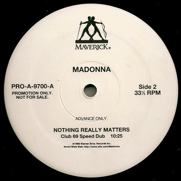 Madonna : Nothing Really Matters (12", Advance, Promo)