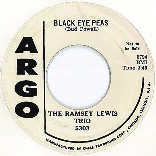 The Ramsey Lewis Trio : Black Eye Peas (7", Single, Promo)