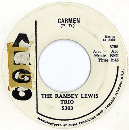The Ramsey Lewis Trio : Black Eye Peas (7", Single, Promo)