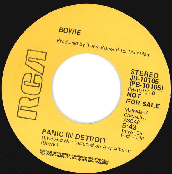 David Bowie : Rock 'N' Roll With Me (7", Single, Promo)