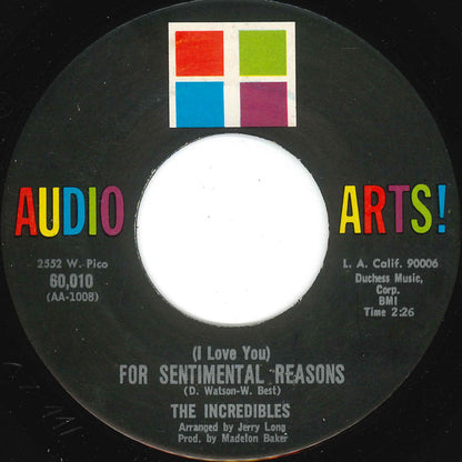 The Incredibles (2) : I Can't Get Over Losing Your Love (7", Single, RE)