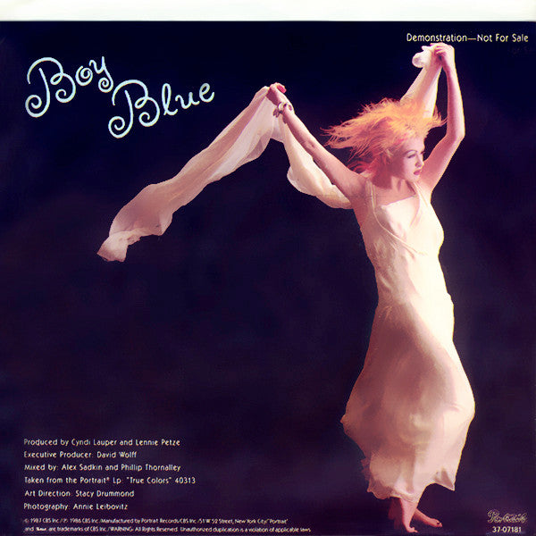Cyndi Lauper : Boy Blue (7", Promo)