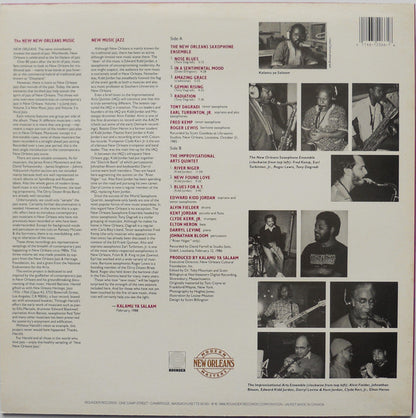 The New Orleans Saxophone Ensemble, The Improvisational Arts Quintet : The New New Orleans Music: New Music Jazz (LP, Album)