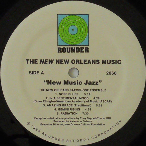 The New Orleans Saxophone Ensemble, The Improvisational Arts Quintet : The New New Orleans Music: New Music Jazz (LP, Album)