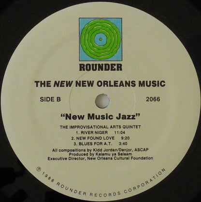 The New Orleans Saxophone Ensemble, The Improvisational Arts Quintet : The New New Orleans Music: New Music Jazz (LP, Album)