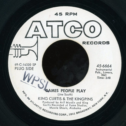 King Curtis & The Kingpins : Games People Play (7", Promo, SP-)