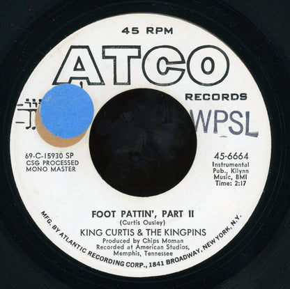 King Curtis & The Kingpins : Games People Play (7", Promo, SP-)