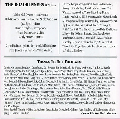 The Roadrunners (18) : Boogie Woogie Roll (CD, Album)