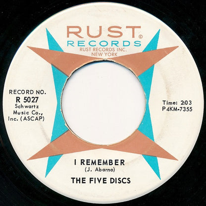 The Five Discs : I Remember (7", RE)