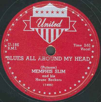 Memphis Slim And The House Rockers : Memphis Slim U.S.A. / Blues All Around My Head (Shellac, 10")