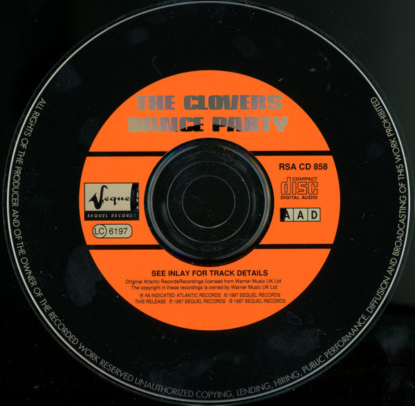 The Clovers : Dance Party (CD, Album, RE, RM)