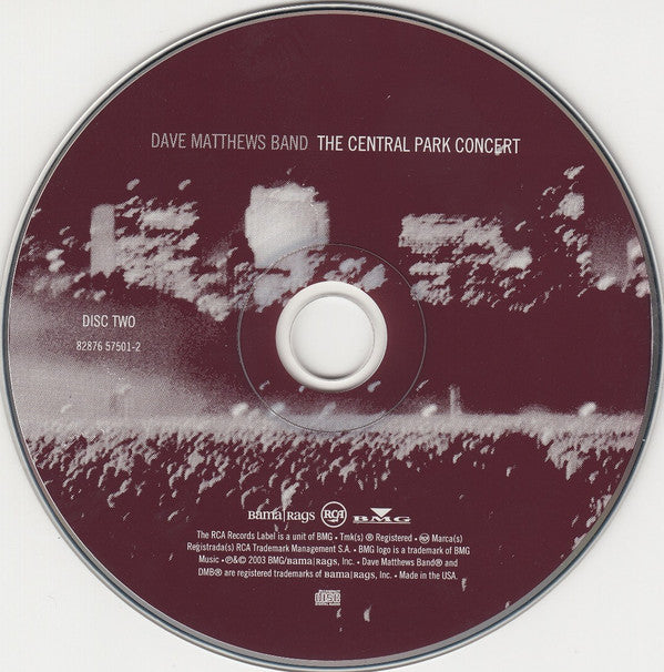 Dave Matthews Band : The Central Park Concert (3xCD)